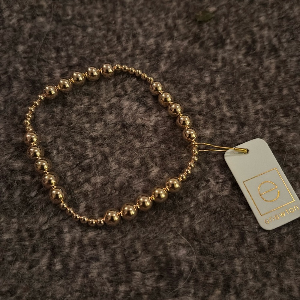 NWT Enewton - Classic Blissful Pattern Bracelet - 3mm-6mm Gold - Picture 2 of 4
